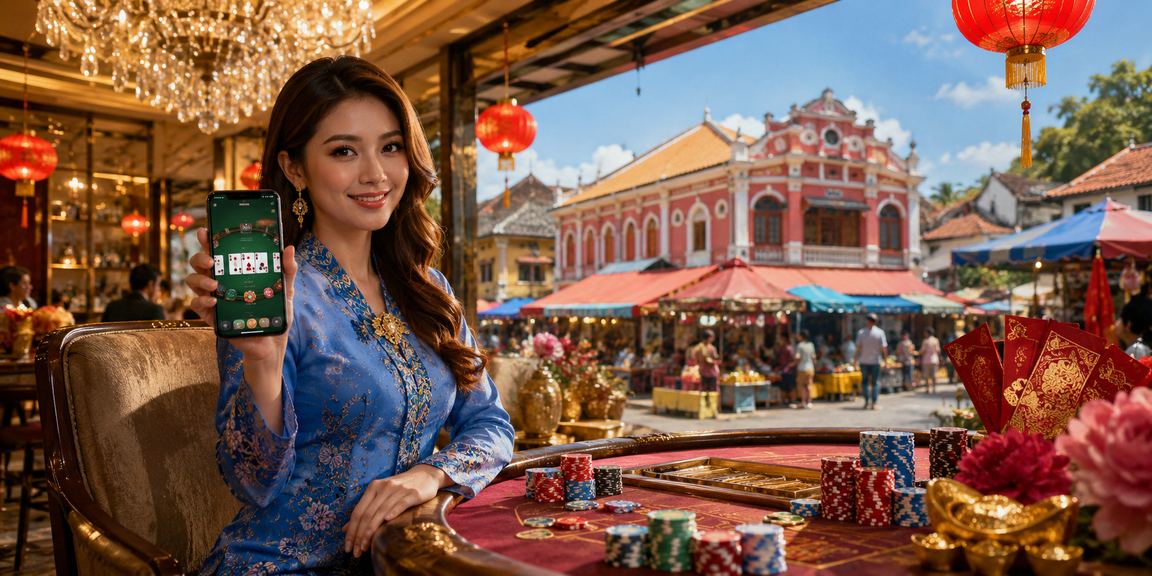 Permainan kad poker di Kota Bharu dengan pakaian baju kurung tradisional